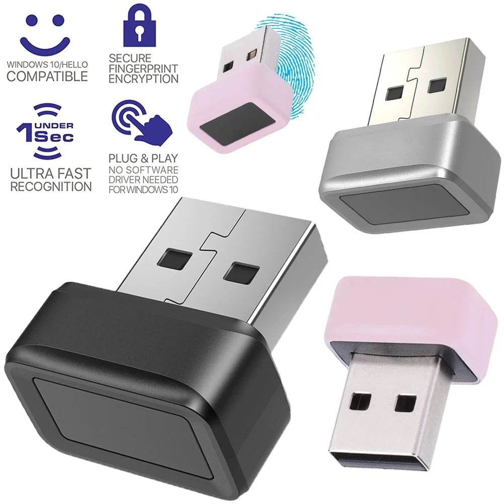USB Fingerprint Scanner with Windows Hello & FIDO U2F - Nic's Electronics