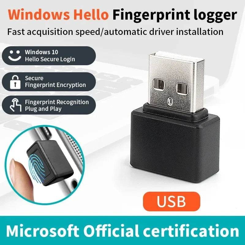 Mini USB Fingerprint Reader for Windows 10/11 Hello - Nic's Electronics