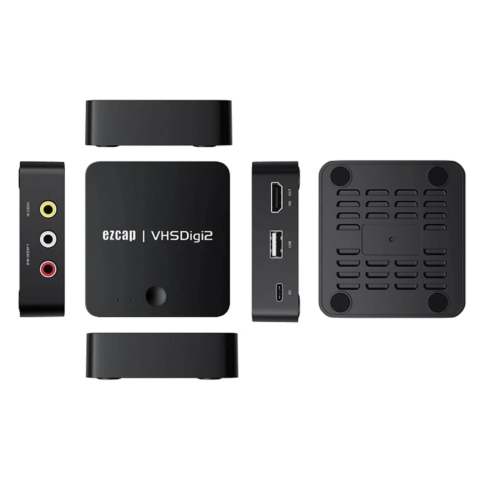 Nic's Electronics Video Capture Box Audio Video Recording Box Convert Analog Video to Digital from VHS VCR DVD Player Camcorder Game Console