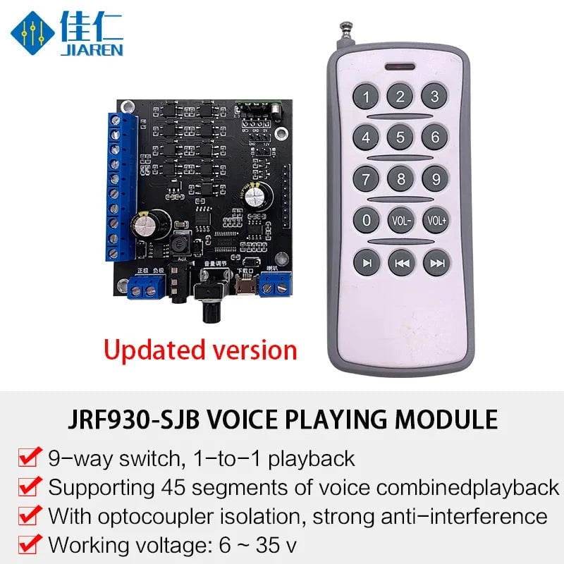 Voice Playback Board with Remote Control - Nic's Electronics