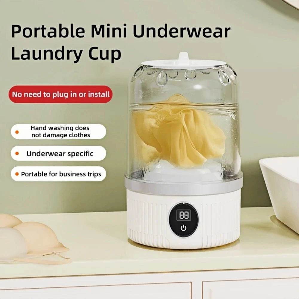 Wireless Mini Washing Cup for Underwear & Socks - Nic's Electronics