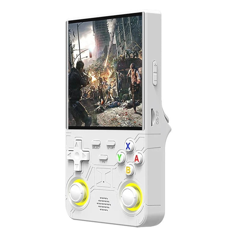 Nic's Electronics white-128GB / CHINA New R36 ultra retro handheld game console 4.0-inch open-source Linux system 128GB portable video player handheld game console