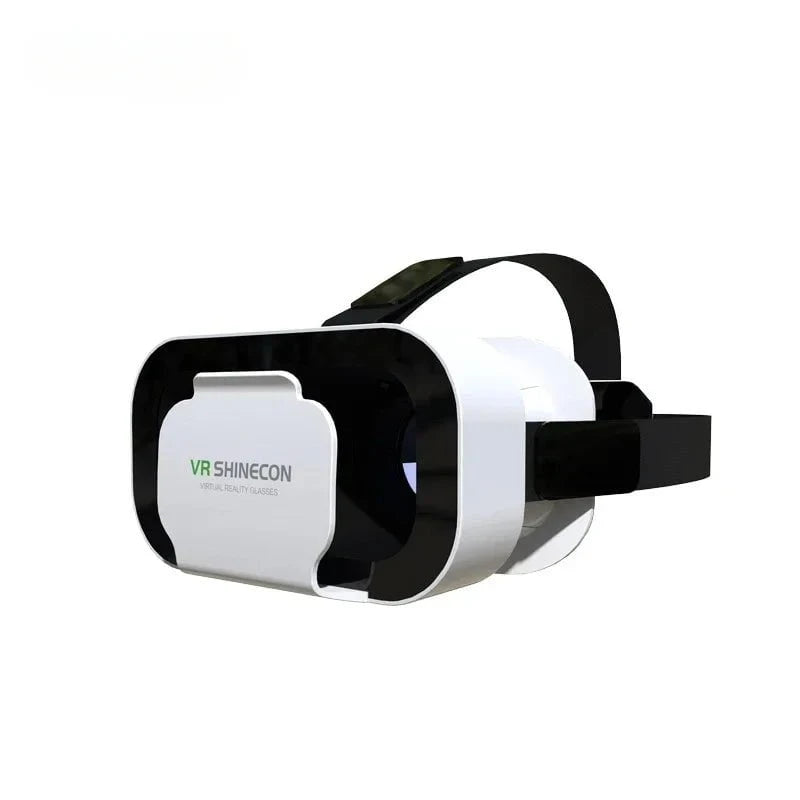 Nic's Electronics White G05 3D VR SHINECON Glasses Headset Headmounted Virtual Reality Adjustable VR Glasses for 4.7-6.3inches Android Smart Phones