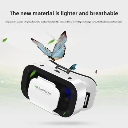 Nic's Electronics White G05 3D VR SHINECON Glasses Headset Headmounted Virtual Reality Adjustable VR Glasses for 4.7-6.3inches Android Smart Phones
