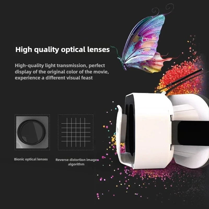 Nic's Electronics White G05 3D VR SHINECON Glasses Headset Headmounted Virtual Reality Adjustable VR Glasses for 4.7-6.3inches Android Smart Phones