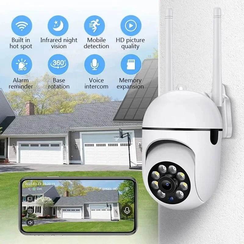 1080P WiFi Outdoor Security Camera with 2-Way Audio - Nic's Electronics