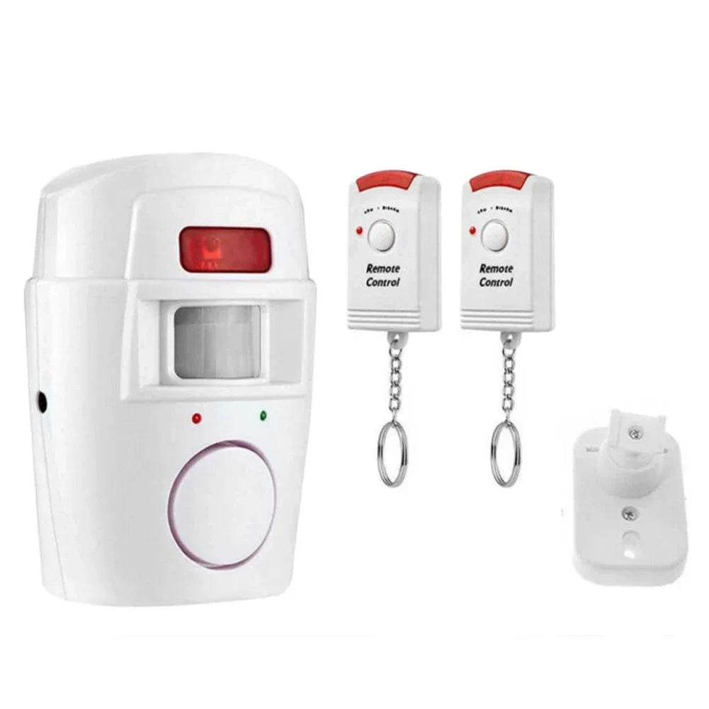Wireless PIR Motion Sensor Alarm with 2 Remotes - Nic's Electronics