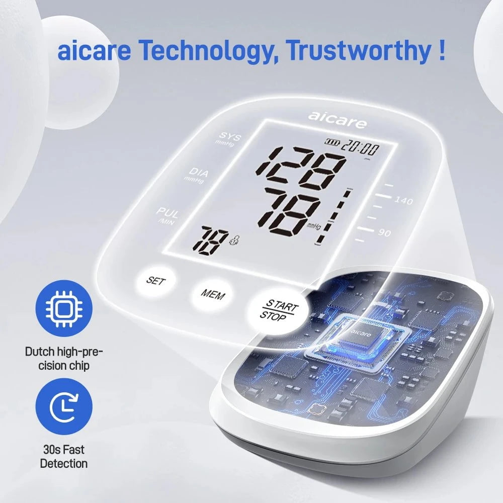 Nic's Electronics X5-White Digital Upper Arm Blood Pressure Monitor