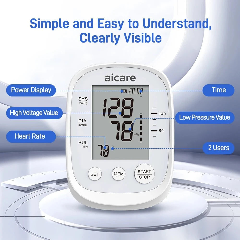 Nic's Electronics X5-White Digital Upper Arm Blood Pressure Monitor