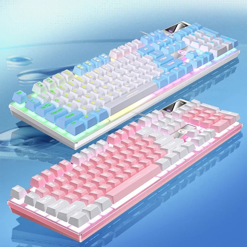 Nic's Electronics YINDIAO Keyboard Gaming Wired Laptop Desktops PC Computer Office Accessories Low Profile Gamer Keyboards With Numpad