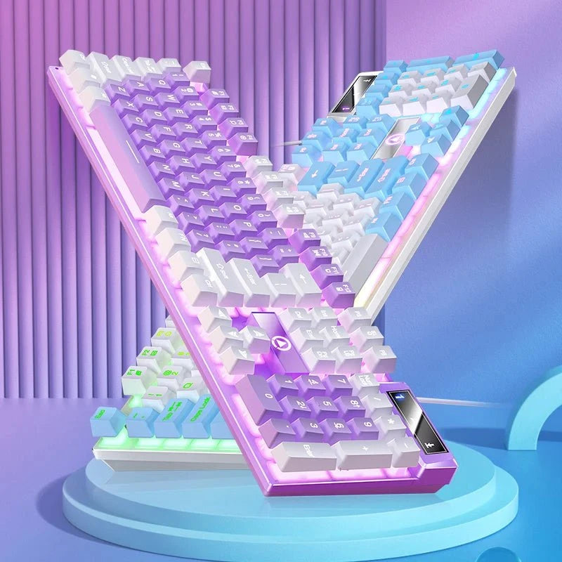 Nic's Electronics YINDIAO Keyboard Gaming Wired Laptop Desktops PC Computer Office Accessories Low Profile Gamer Keyboards With Numpad