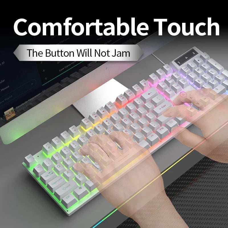 Nic's Electronics YINDIAO Keyboard Gaming Wired Laptop Desktops PC Computer Office Accessories Low Profile Gamer Keyboards With Numpad