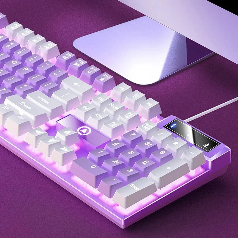 Nic's Electronics YINDIAO Keyboard Gaming Wired Laptop Desktops PC Computer Office Accessories Low Profile Gamer Keyboards With Numpad